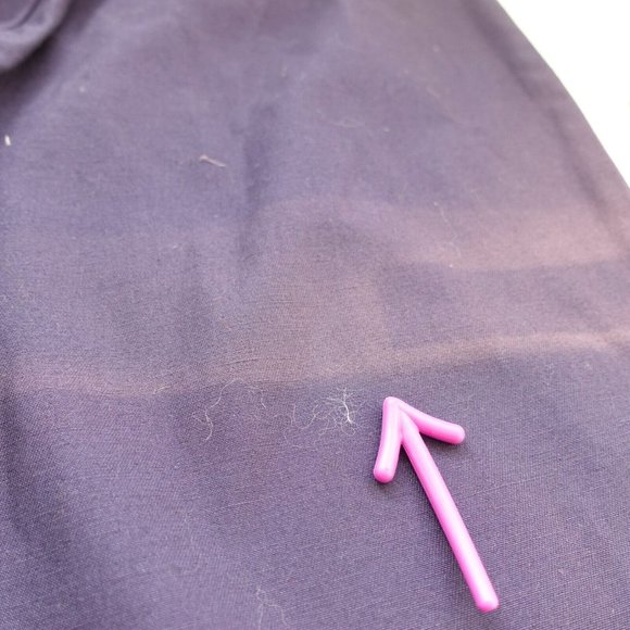 FRANCES VALENTINE Pants Womens Size 4 Blue Cotton Dress Navy Trouser 26x25‎ - Picture 9 of 11